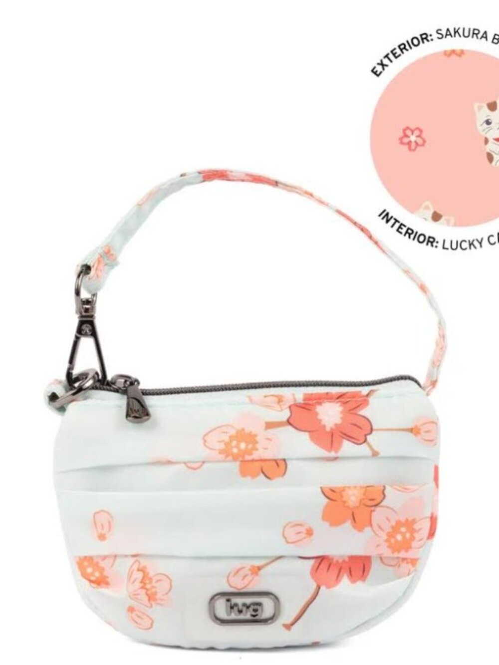 Lug Disco Pleated Pouch Sakura Blossom